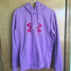 PURPLE UNDER ARMOR HOODIE